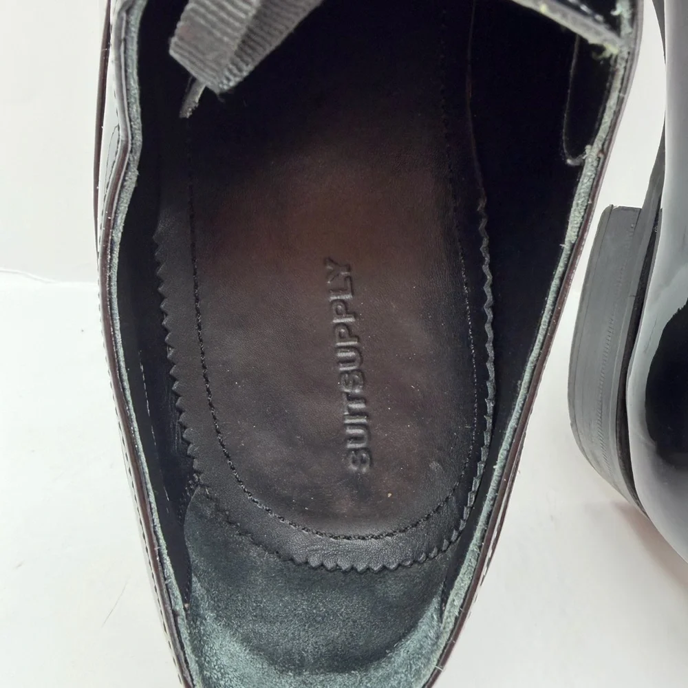Suitsupply Tuxedo Shoes Mens 44 US 11 Black Patent Leather Oxford Formal